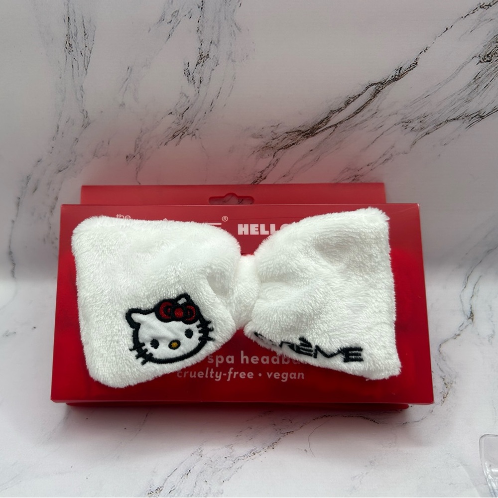 Hello Kitty Spa Headband + “Totally Cute” Nail File Set + Reversible Plushie NWT - Picture 4 of 12